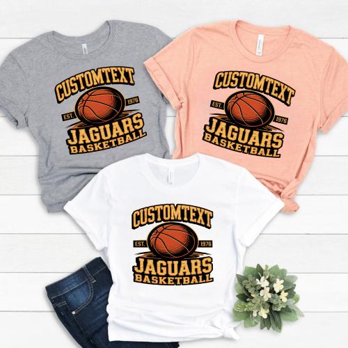 Est. 1976 Jaguars Club Sport Team T-shirt – Custom Basketball Vintage Design