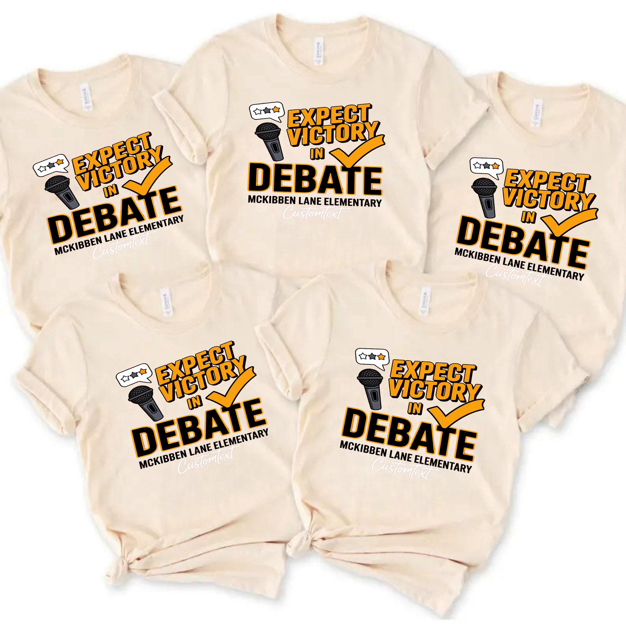 Expect Victory In Debate Club Shirt – Custom Retro School Style Tee expect victory in debate club shirt custom retro school style tee style 2 thumb 95
