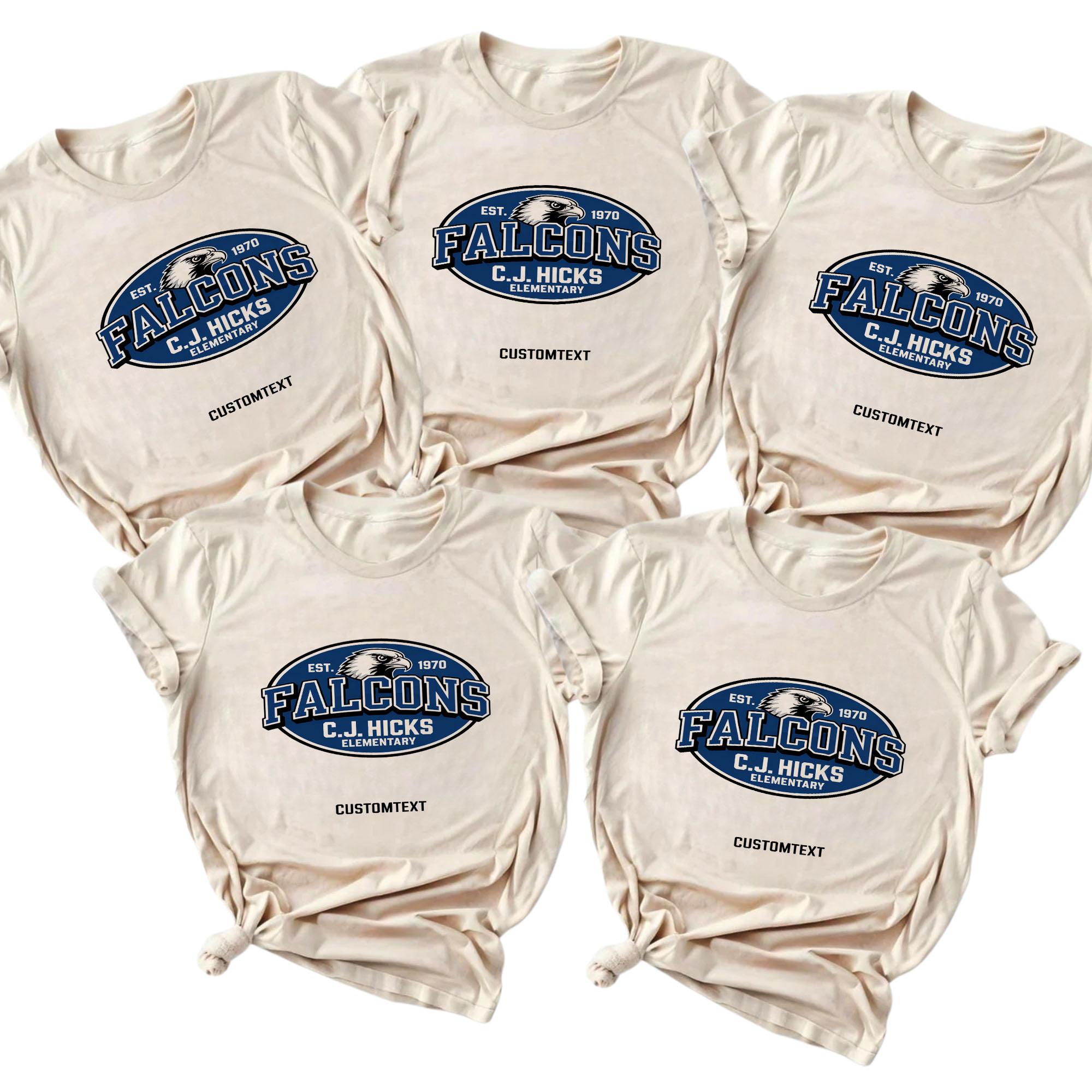 Falcons Custom Class Shirt – C.J. Hicks Elementary Tee falcons custom class shirt c j hicks elementary tee style 2 thumb 8