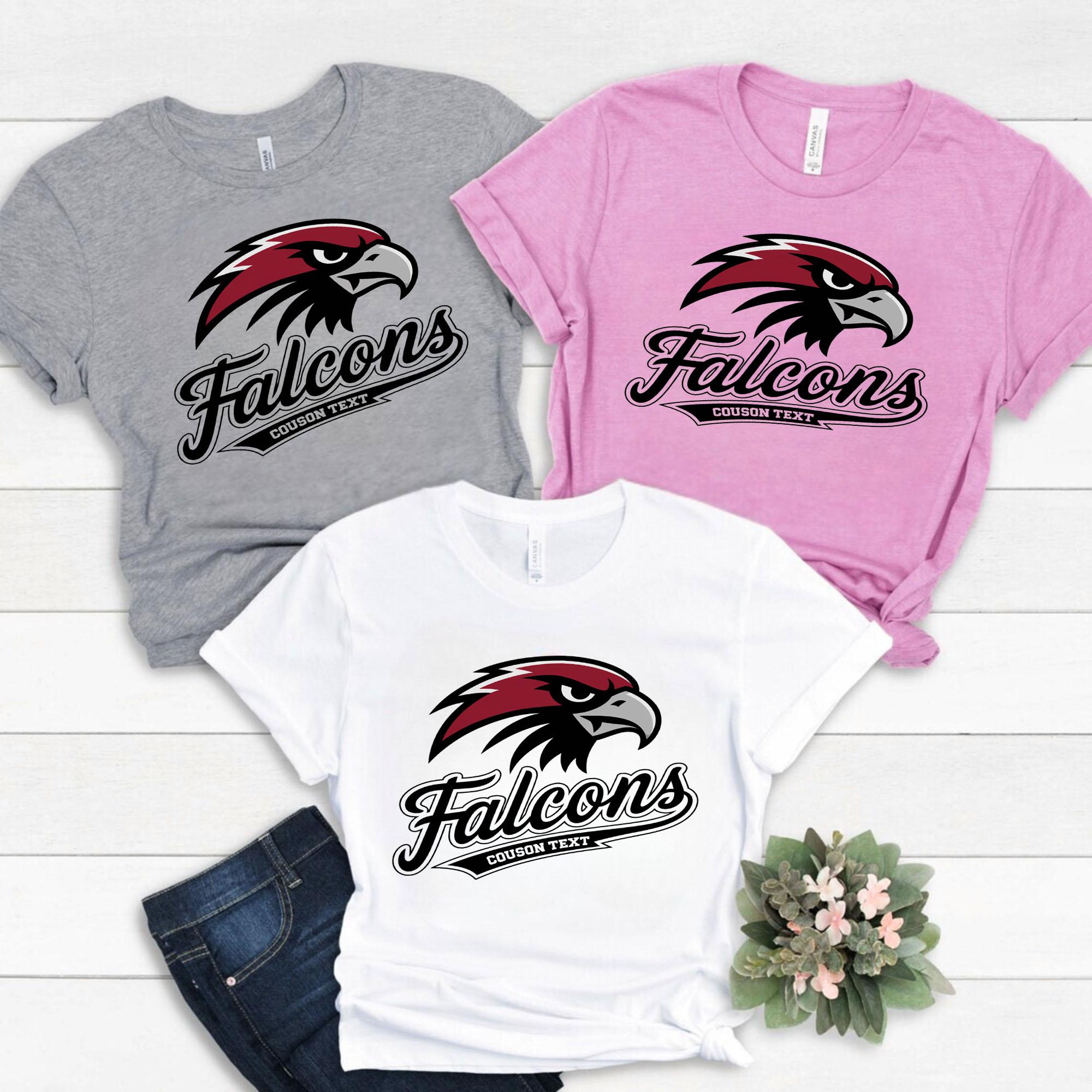 Falcons Mascot Shirt – Retro School Sports Team Tee falcons mascot shirt retro school sports team tee style 4 thumb 155