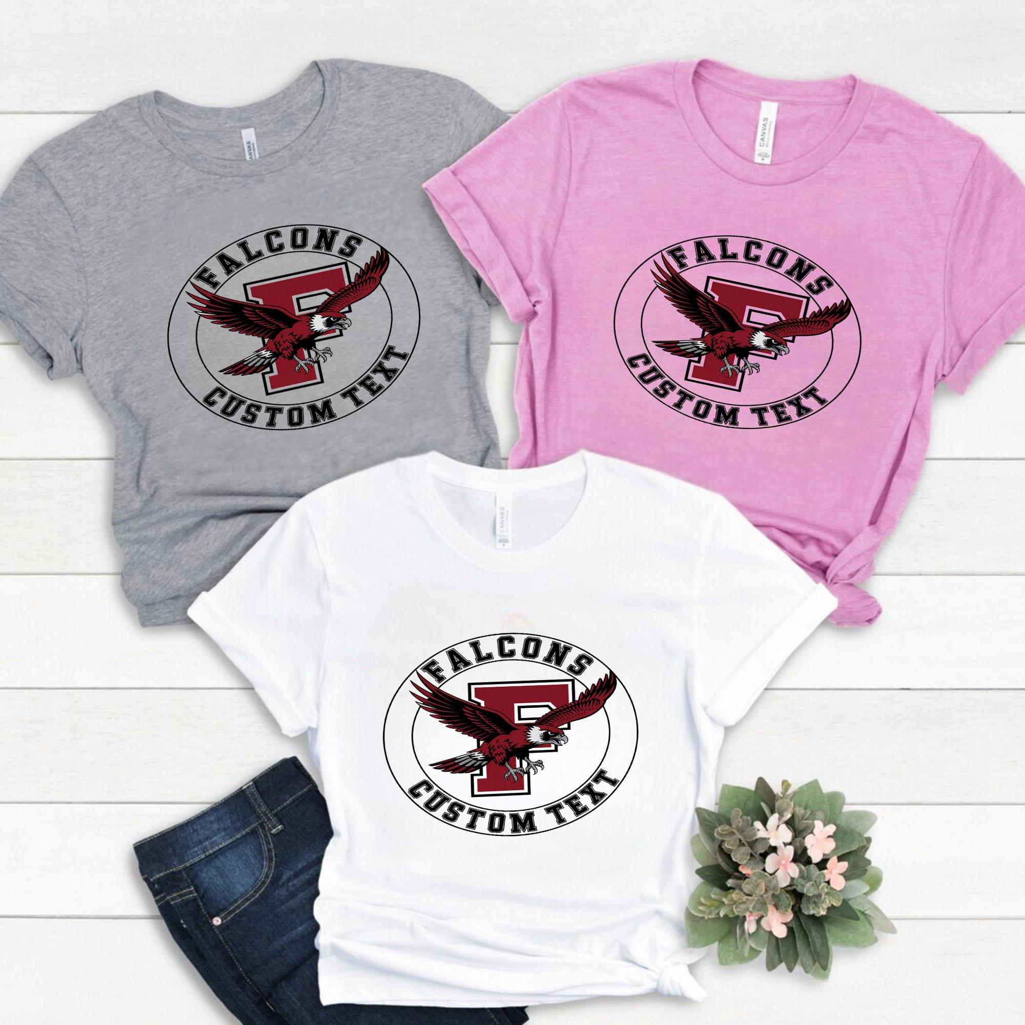 Falcons Mascot Team T-Shirt – Circle Logo School Pride Tee Vintage Style falcons mascot team t shirt circle logo school pride tee vintage style style 1 thumb 731