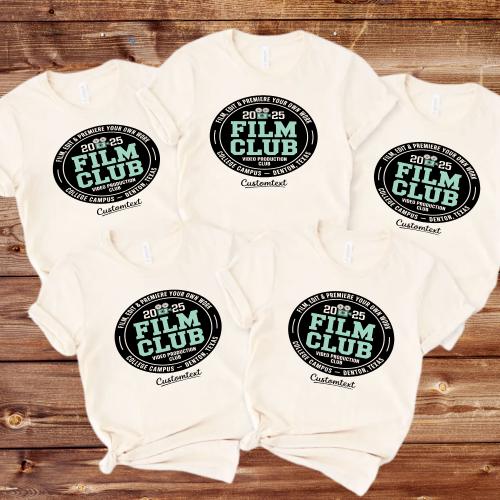 Film Club 2025 Shirt – Custom Retro Video Production Tee for College Students T-shirt