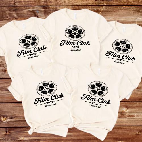 Film Club 2025 Shirt – Custom Vintage Movie Reel Tee for Students