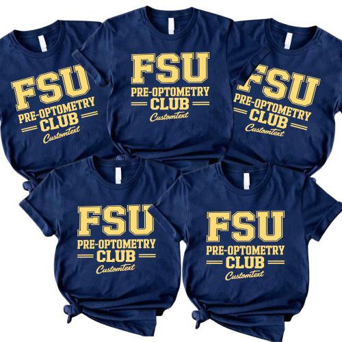 FSU Pre-Optometry Club Shirt – Bold College Style Custom Tee