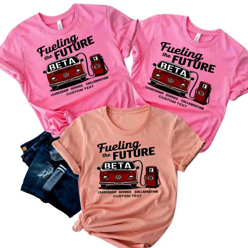 Fueling the Future BETA Shirt – Retro Van Style Custom Beta Club Leadership Tee