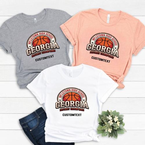 Georgia Basketball Varsity Shirt – District Champions Retro Logo
