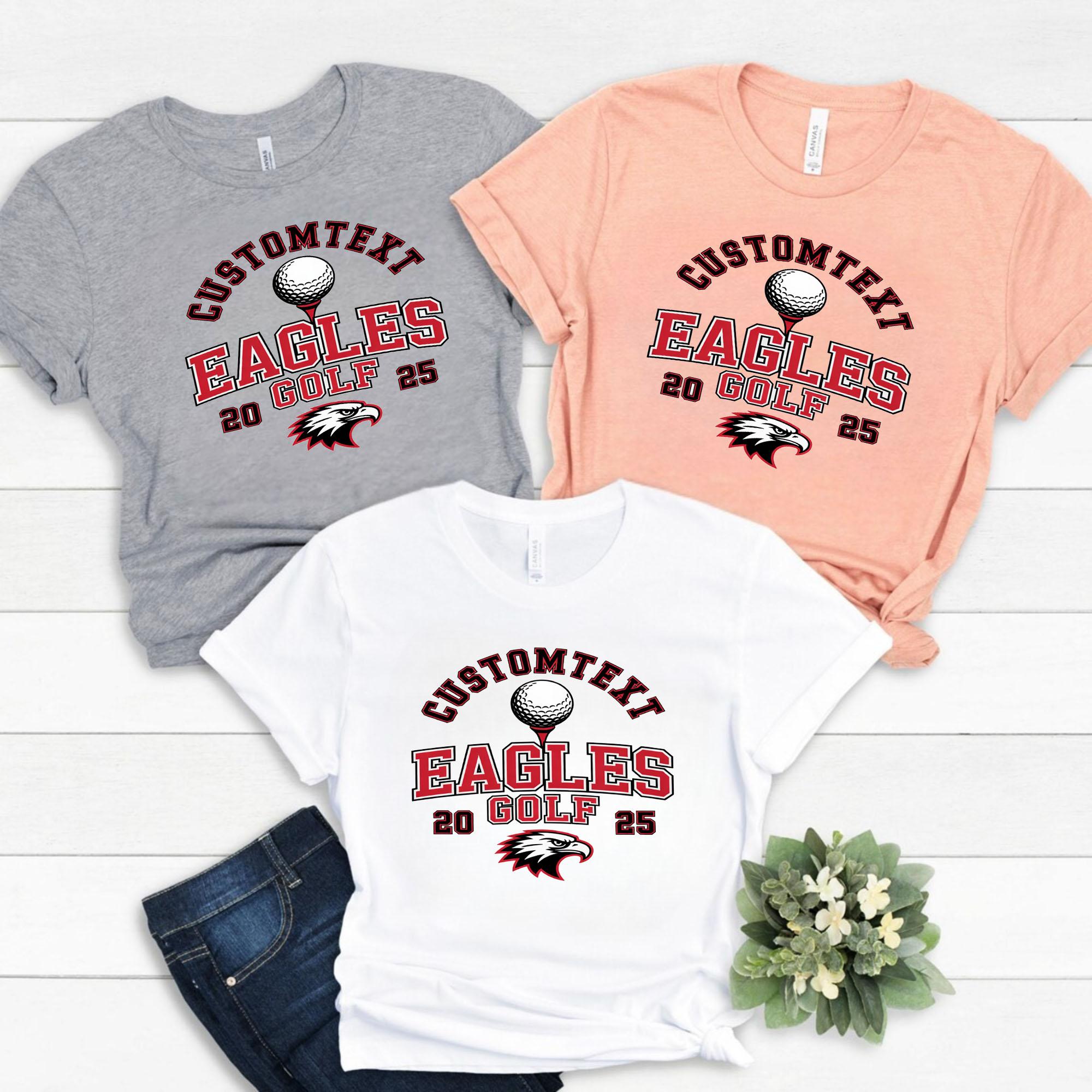 Golf – “EAGLES” Sport Team Shirt – Varsity Mascot 2025 Edition golf eagles sport team shirt varsity mascot 2025 edition style 1 thumb 382