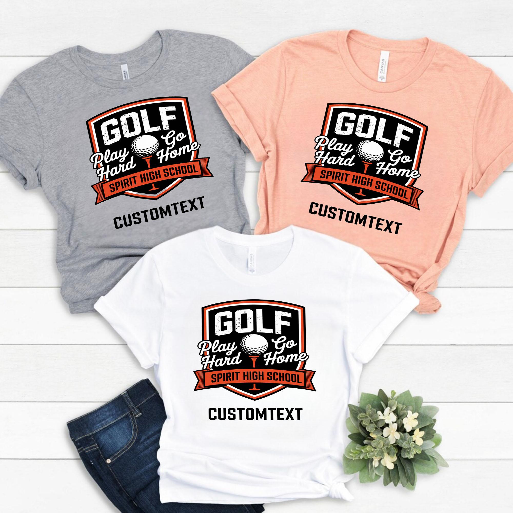Golf Sport Team Shield T-Shirt – Play Hard Varsity Style golf sport team shield t shirt play hard varsity style style 2 thumb 297