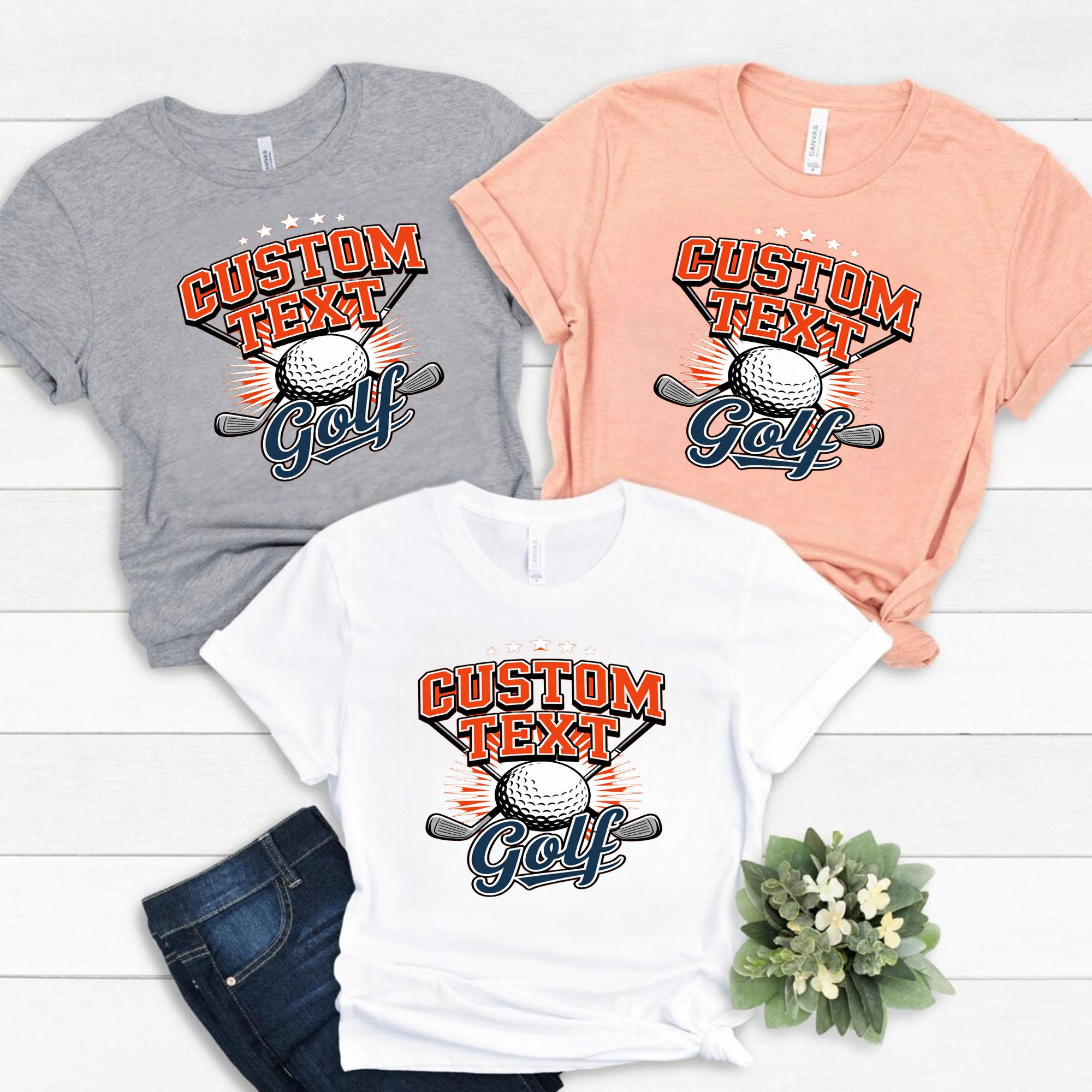 golf Varsity Sport Team Shirt – Custom School Name Tee golf varsity sport team shirt custom school name tee style 1 thumb 381