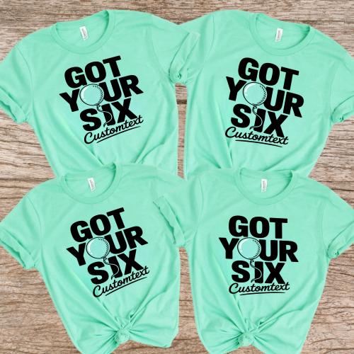 Got Your Six Shirt – Custom Club Strip Shirt, Retro Support Squad Balloon Aesthetic