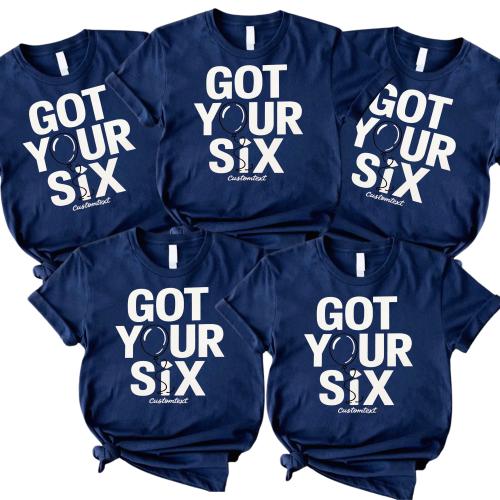 Got Your Six Shirt – Fun Club Strip Shirt, Vintage Pink Positivity Style Tee