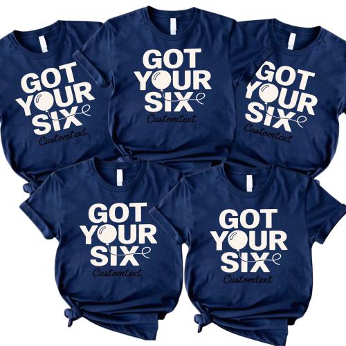 Got Your Six Shirt – Pink Balloon Fun Vibe Club Strip Shirt Custom