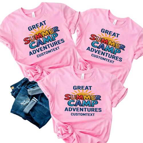 Great Summer Camp Adventures Custom Trip Shirt - Playful Outdoor Style