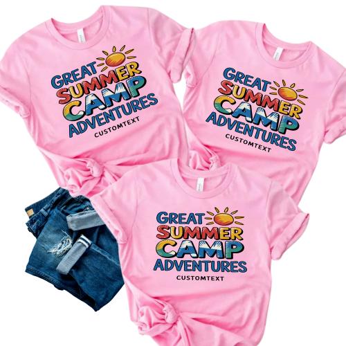 Great Summer Camp Adventures Custom Trip Shirt – Playful Outdoor Style