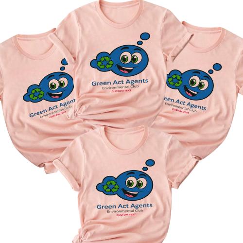Green ACT Agents Environmental Club Vintage Custom Environmental Club Shirt
