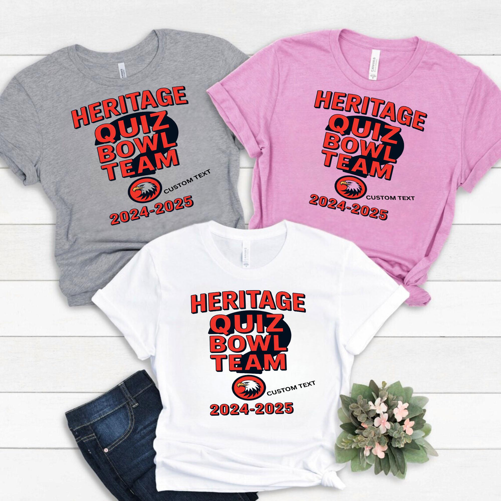 Heritage Quiz Bowl Team Shirt 2024–2025 – Custom Retro Academic Club Tee with Question Mark Design heritage quiz bowl team shirt 2024 2025 custom retro academic club tee with question mark design style 2 thumb 210