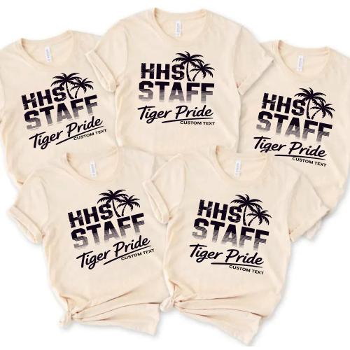 HHS Staff Tiger Pride Custom Text Vintage Photography Club Shirt