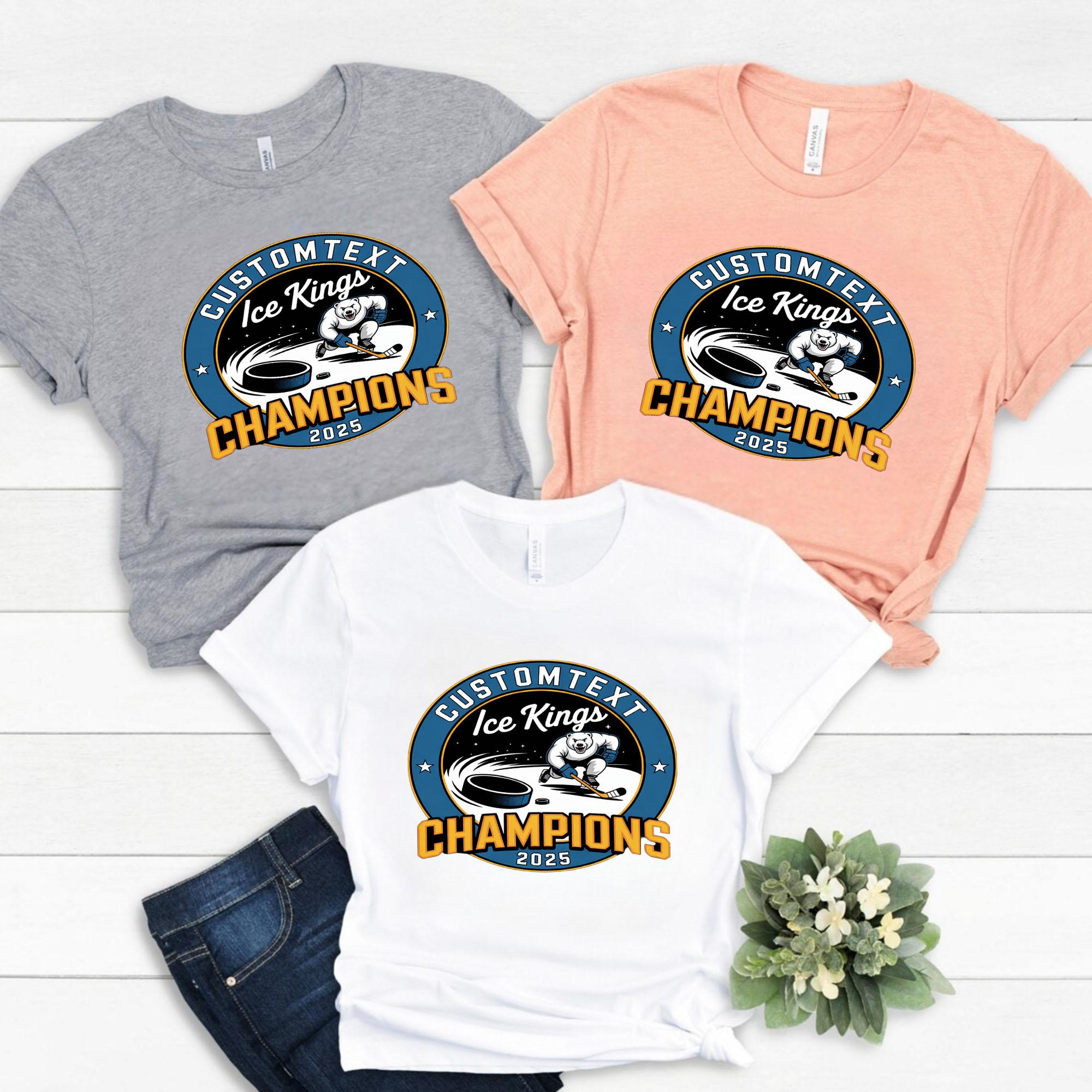 Hockey Champions Shirt – Varsity Mascot Tournament Tee hockey champions shirt varsity mascot tournament tee style 2 thumb 318