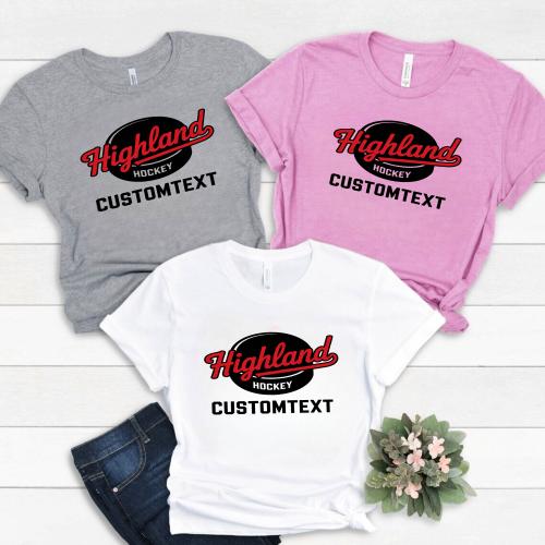 hockey Headgear Logo T-shirt – Varsity Custom Design