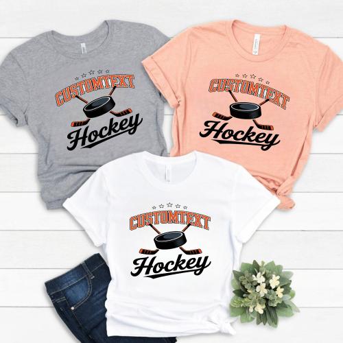 Hockey Varsity Sport Team Shirt – Custom School Name Tee