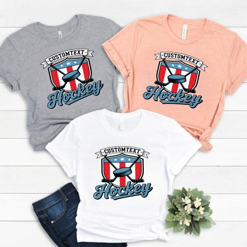 HOCKEY Varsity Sport Team Shirt – Custom School Tee