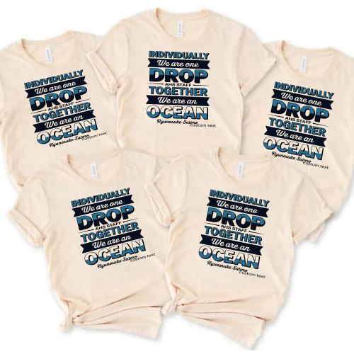 Individually We Are One Drop Together An Ocean AHS Staff Retro Teacher Club Tee