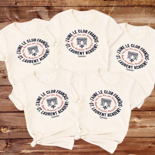 J’aime Le Club Français Shirt - St. Laurent Academy Custom French Club Shirt, Retro Paris Travel Style