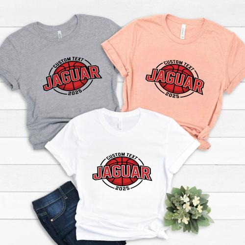 Jaguar basketball Varsity Circle Team Shirt – Custom 2025 Tee