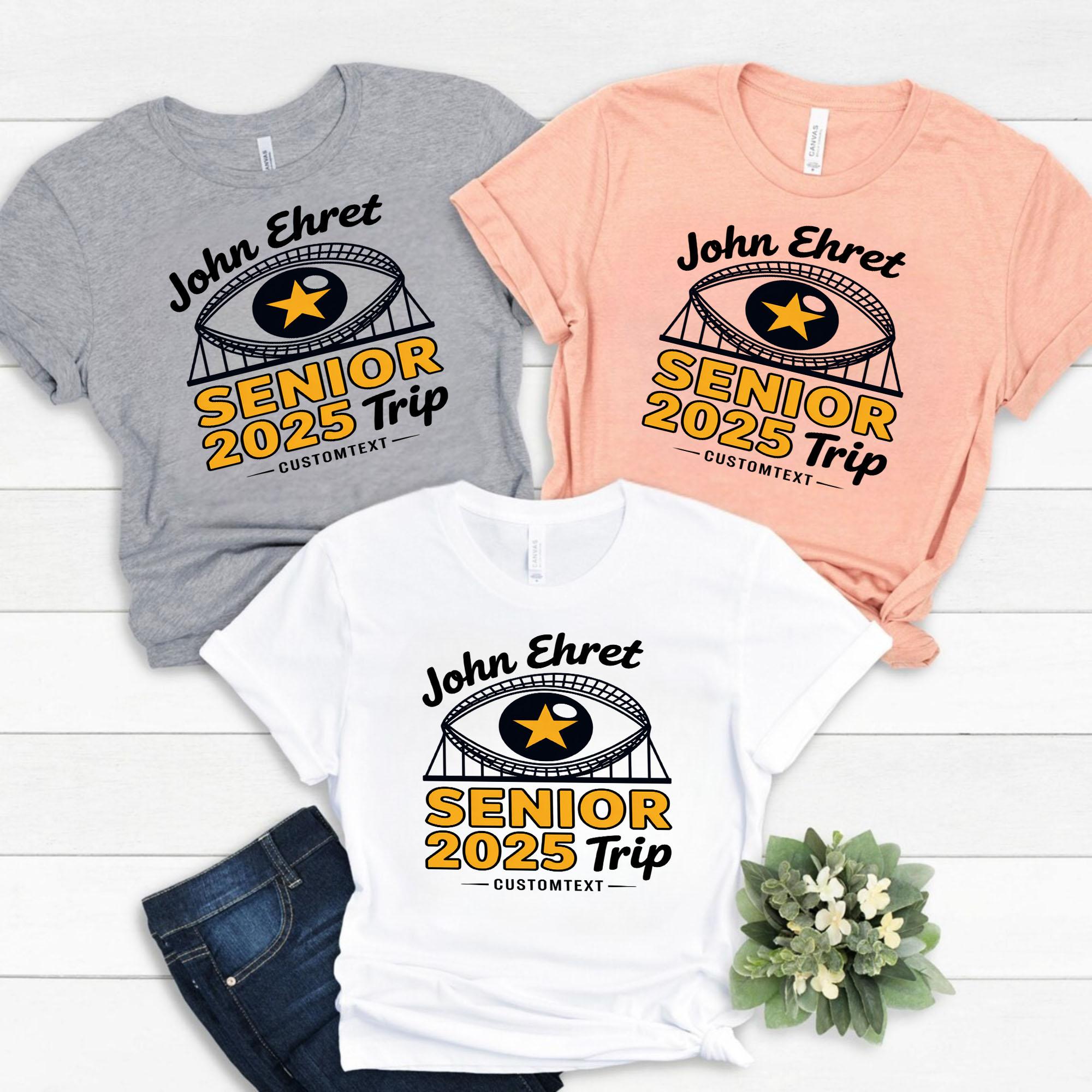 John Ehret Senior Trip Shirt – 2025 Amusement Park Field Fun Custom Tee john ehret senior trip shirt 2025 amusement park field fun custom tee style 1 thumb 987