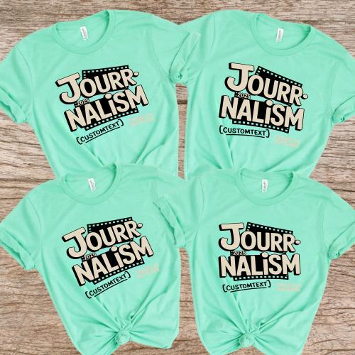 Journalism 2025 Shirt – Fun Comic Style Custom Yearbook Club Tee for High School