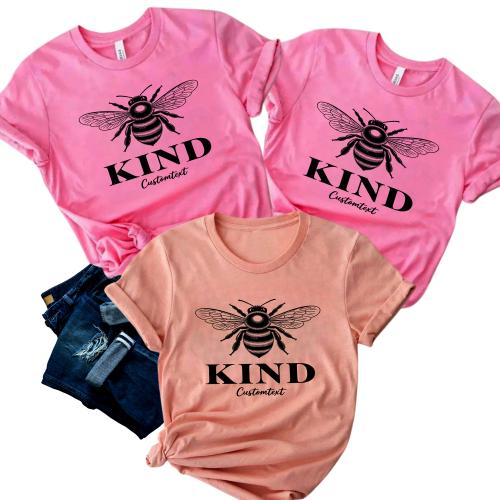 Kind Bee Custom Text Vintage Custom Photography Teacher Staff Shirt