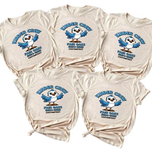 Kinder Crew Custom Class Shirt 2024-2025 – Mascot Bird Tee