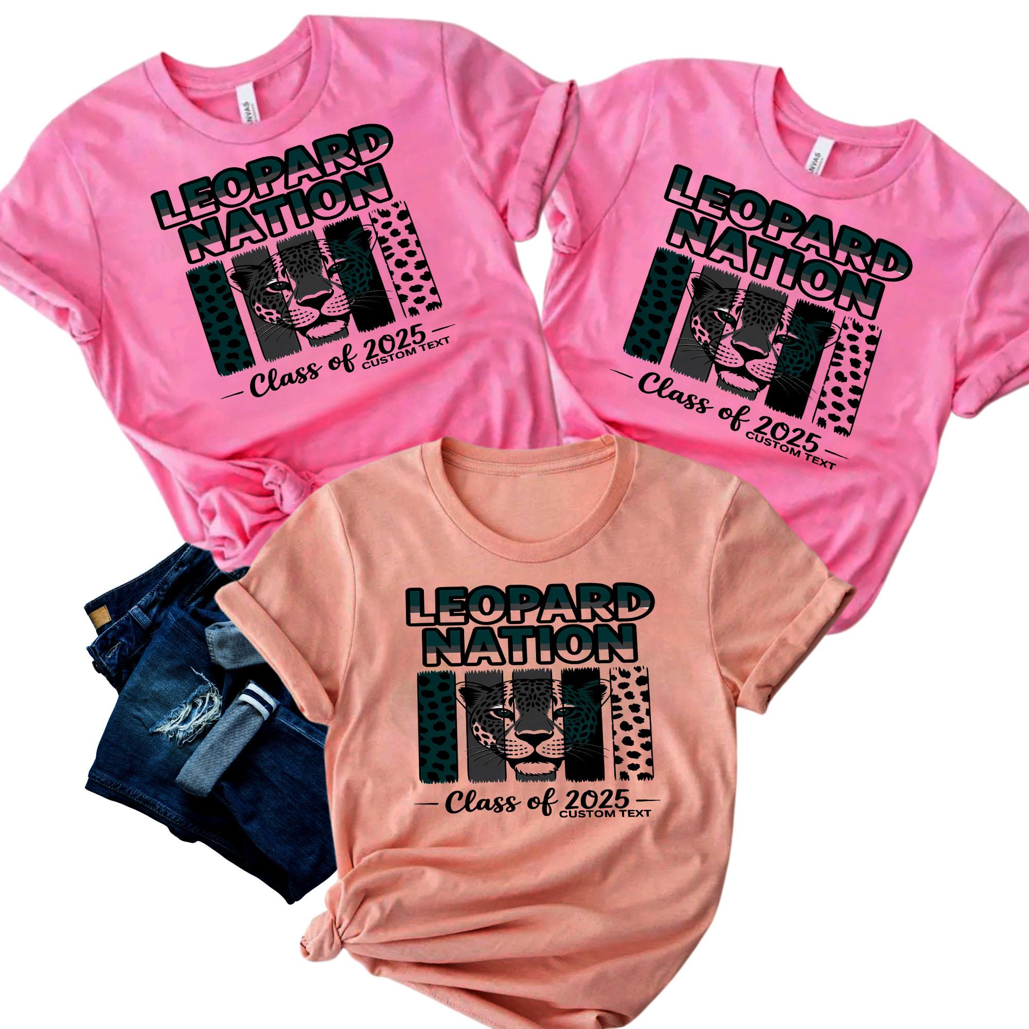 Leopard Nation Class Of 2025 Shirt Vintage Custom Teacher Staff Photography Tee leopard nation class of 2025 shirt vintage custom teacher staff photography tee style 2 thumb 666
