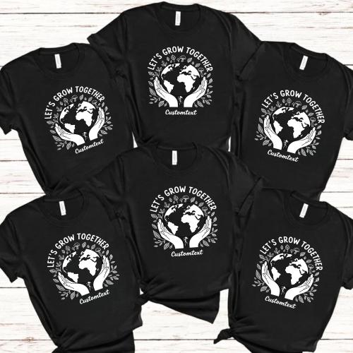 Let’s Grow Together Vintage Custom Environmental Club Shirt