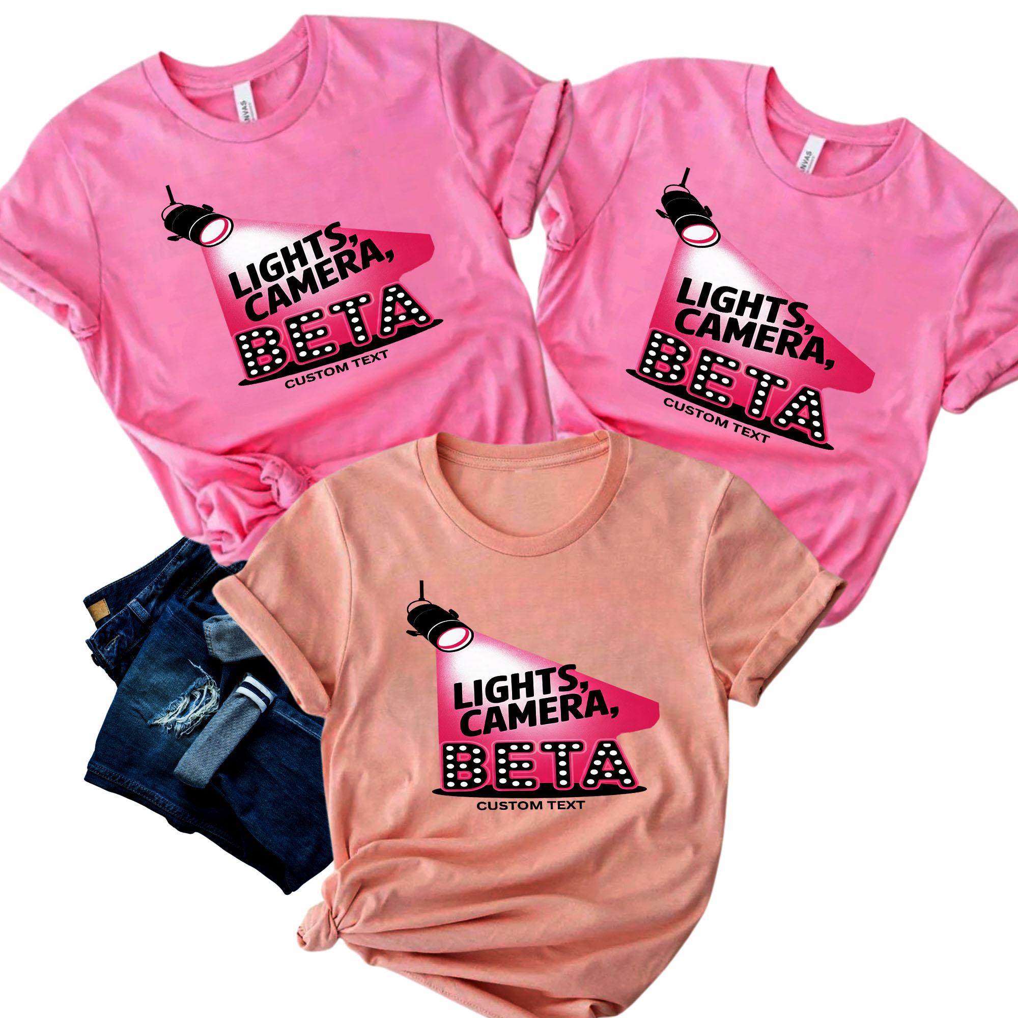 Lights, Camera, BETA Shirt – Spotlight Ready _ Custom Beta Club Shirt, Fun Theater-Inspired Design lights camera beta shirt spotlight ready custom beta club shirt fun theater inspired design style 4 thumb 8
