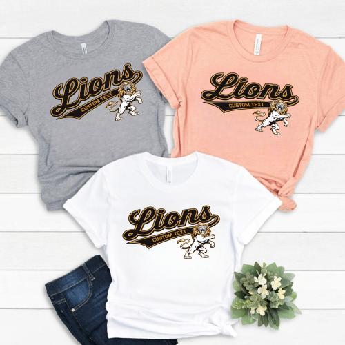 Lions Team Spirit Shirt – High School Pride Mascot
