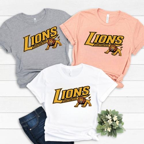 Lions Varsity Mascot Shirt – High School Team Spirit Pride T-Shirt