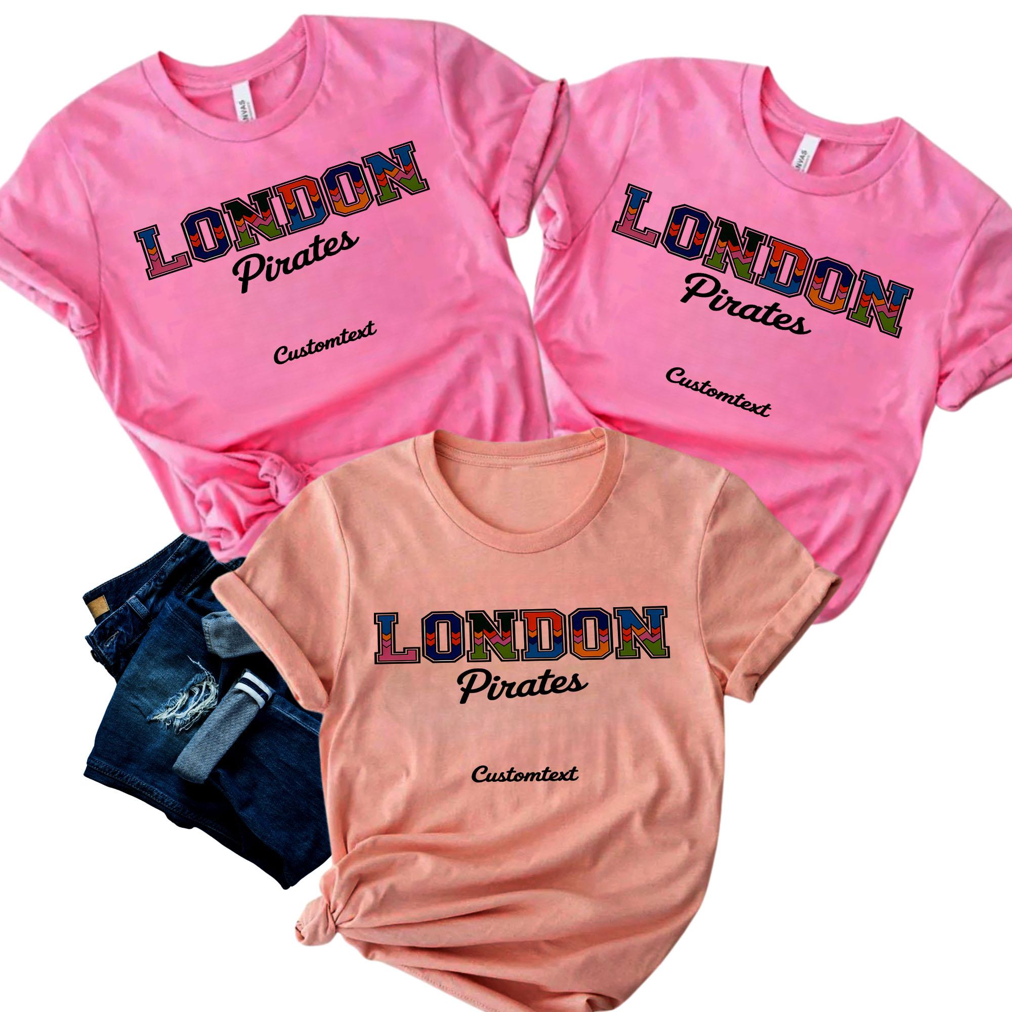London Pirates Shirt Colorful Chevron Vintage Style Custom Teacher Staff Tee london pirates shirt colorful chevron vintage style custom teacher staff tee style 1 thumb 868