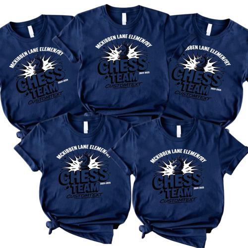 McKibben Lane Elementary Chess Team Shirt 2024-2025 – Custom Red Knight Club Tee
