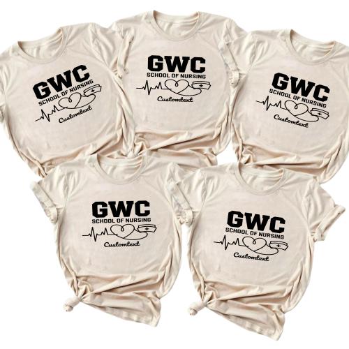 Middle School Style Nursing School Graduation Shirt – Personalized Graduation Tee