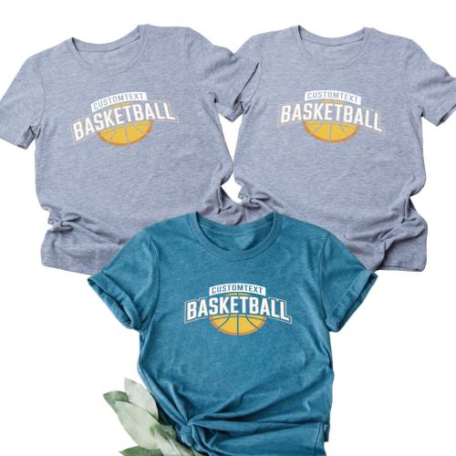 Modern Basketball Club Sport Team T-shirt – Custom Varsity Style Design