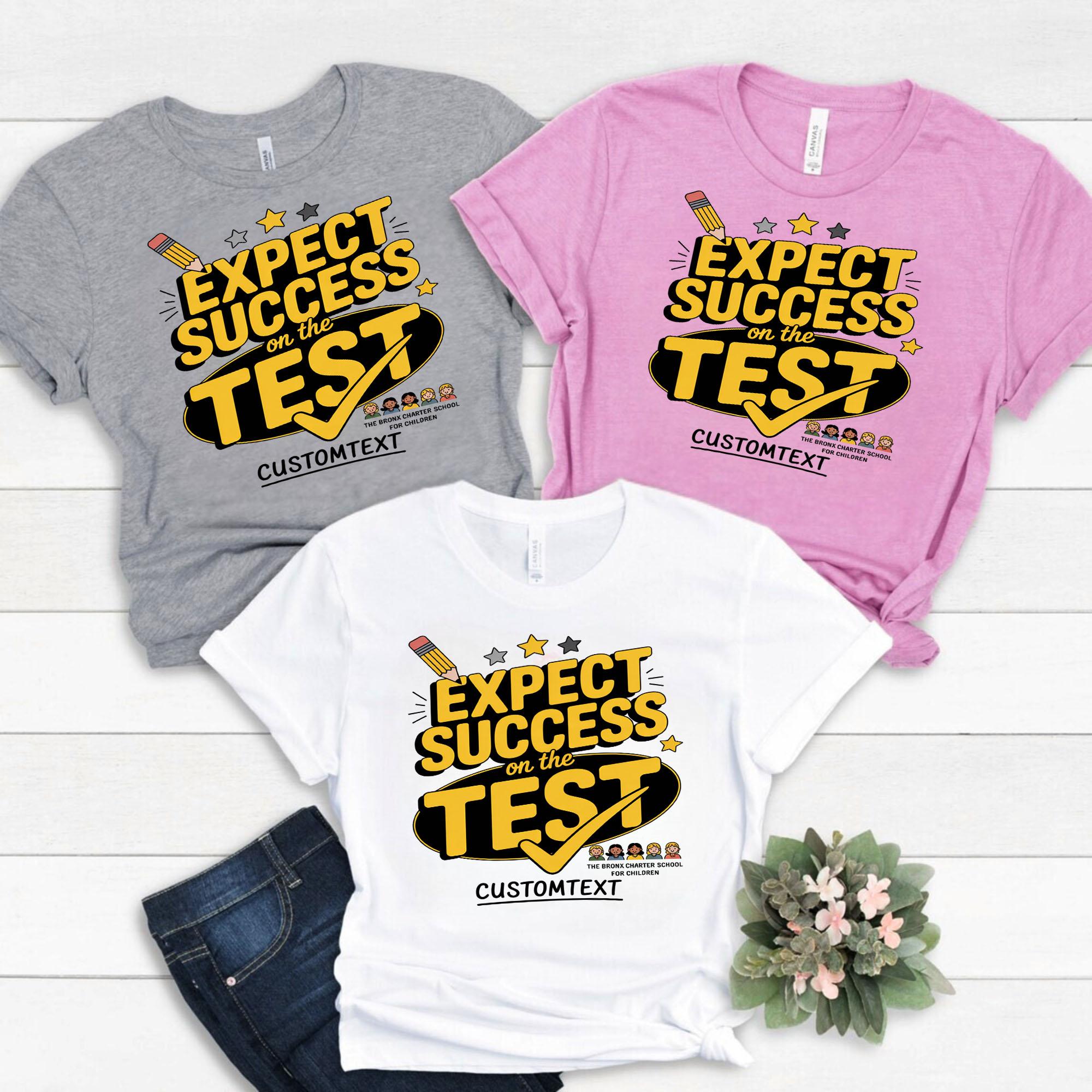 Motivational School Club Tee – Expect Success on the Test Custom Retro Design motivational school club tee expect success on the test custom retro design style 2 thumb 211