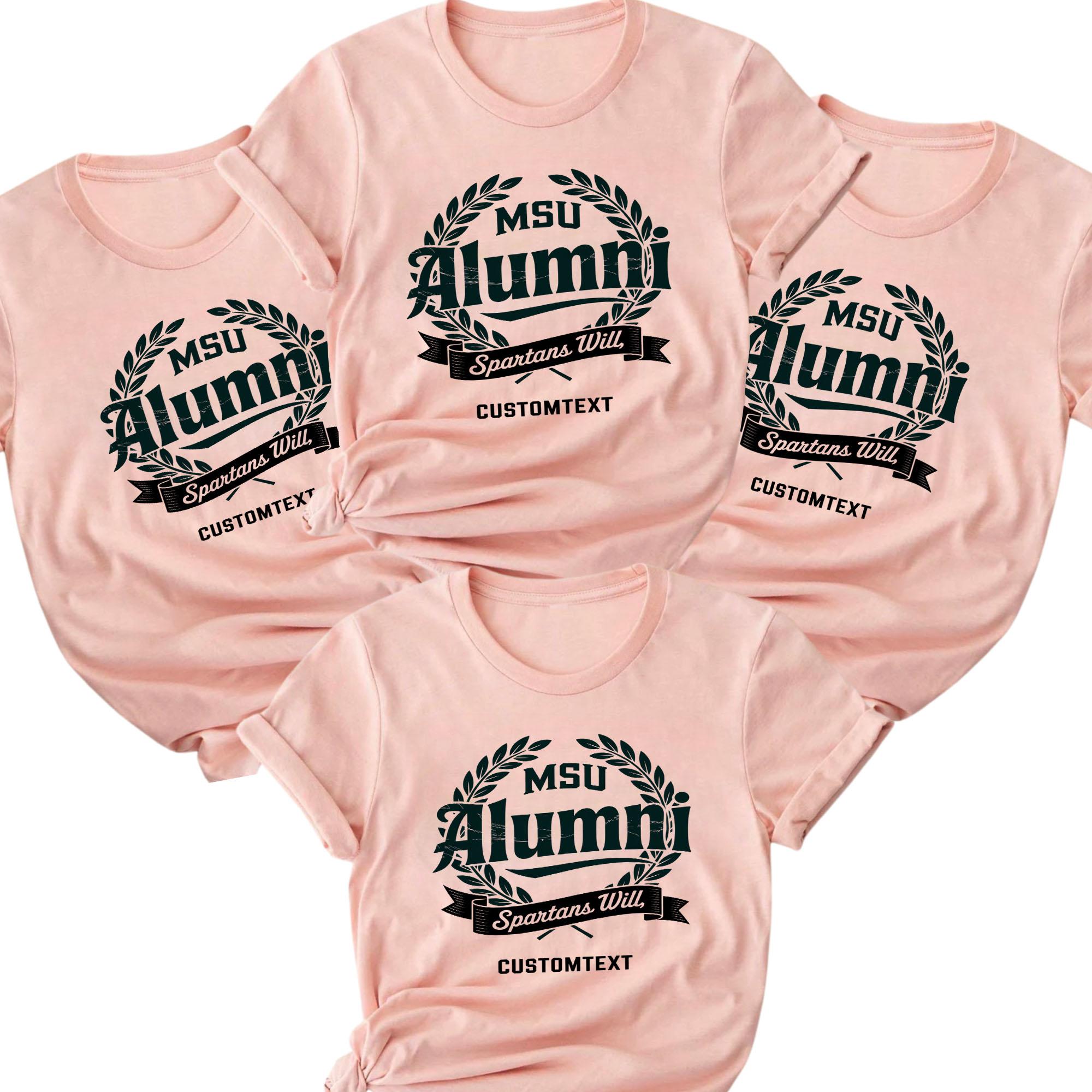 MSU Alumni College Spirit Shirt – Custom Graduation Shirt For Proud Graduates msu alumni college spirit shirt custom graduation shirt for proud graduates style 1 thumb 575
