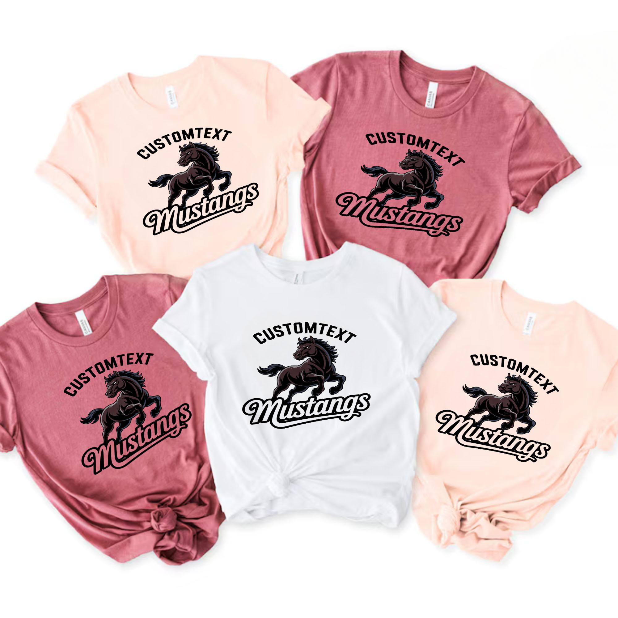 Mustangs Mascot Team T-Shirt – Classic High School Varsity Spirit Tee mustangs mascot team t shirt classic high school varsity spirit tee style 1 thumb 791