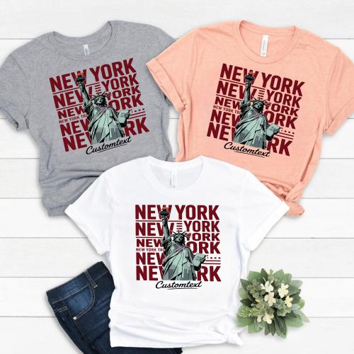 New York Trip Shirt Custom – Bold Statue of Liberty NYC Field Trip Tee