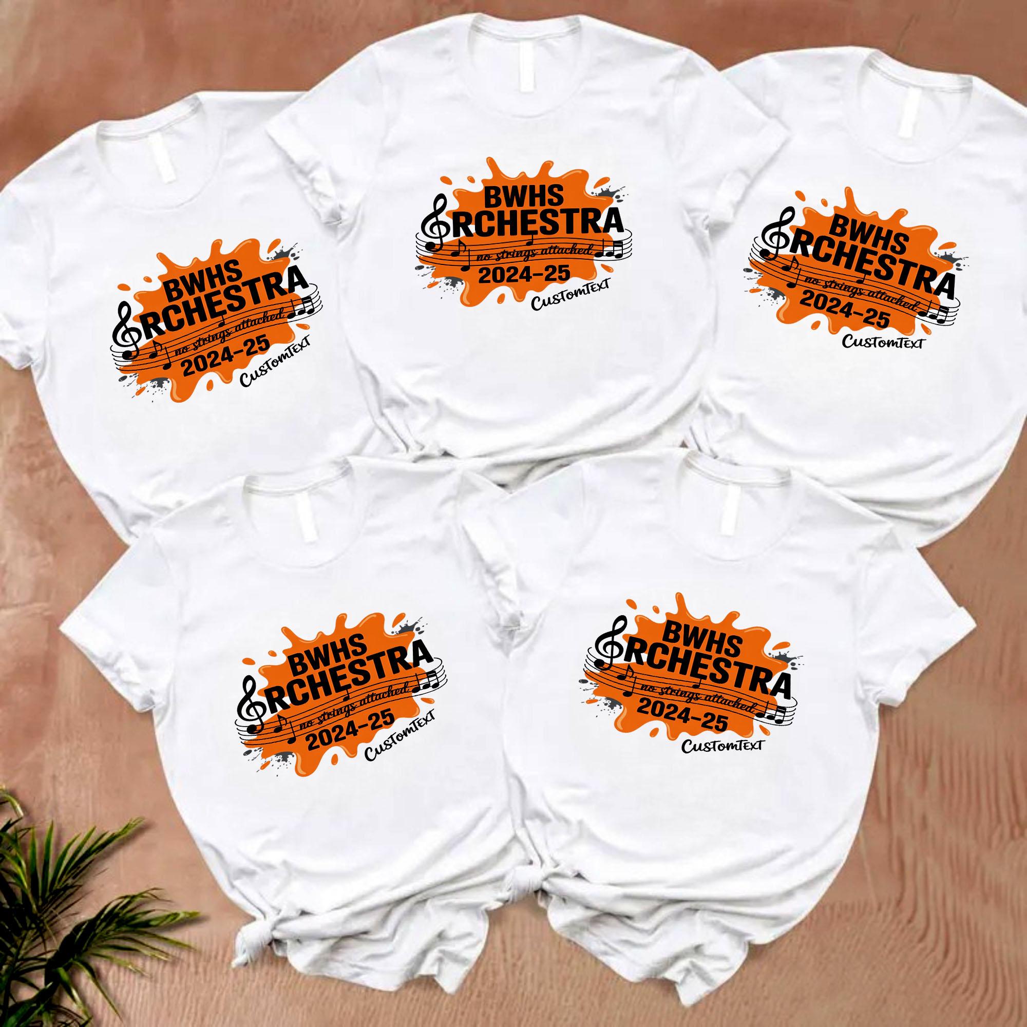 No Strings Attached BWHS Orchestra Shirt - Fun Music Club Custom no strings attached bwhs orchestra shirt fun music club custom style 4 thumb 56
