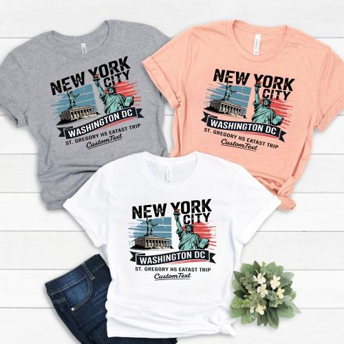 NYC Washington DC Trip Shirt – St. Gregory HS East Coast Field Adventure Tee
