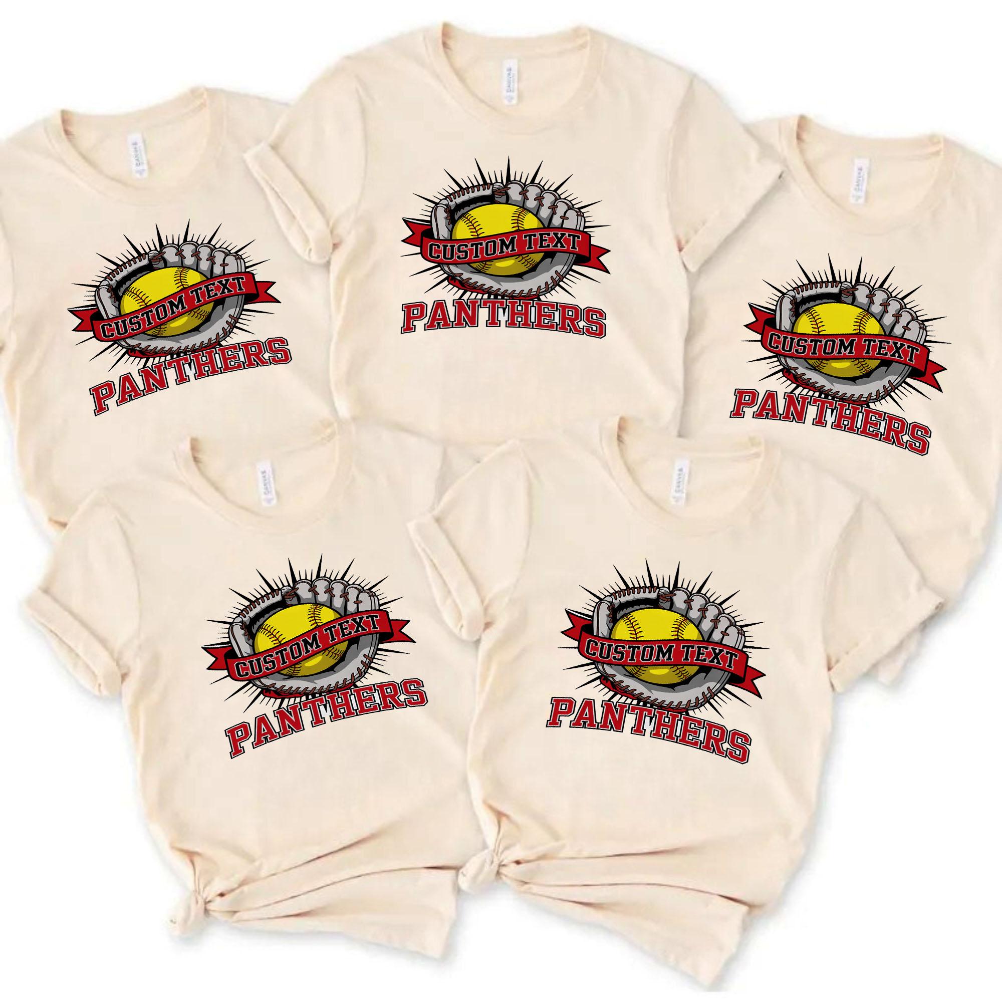 Panther Softball Team T-shirt – Classic Varsity Spirit Design panther softball team t shirt classic varsity spirit design style 1 thumb 466