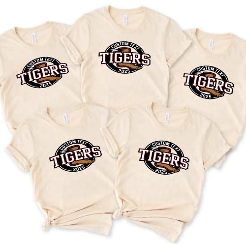 Panthers TrackCross Club Sport Team T-shirt – Custom 2025 Varsity Circle Edition