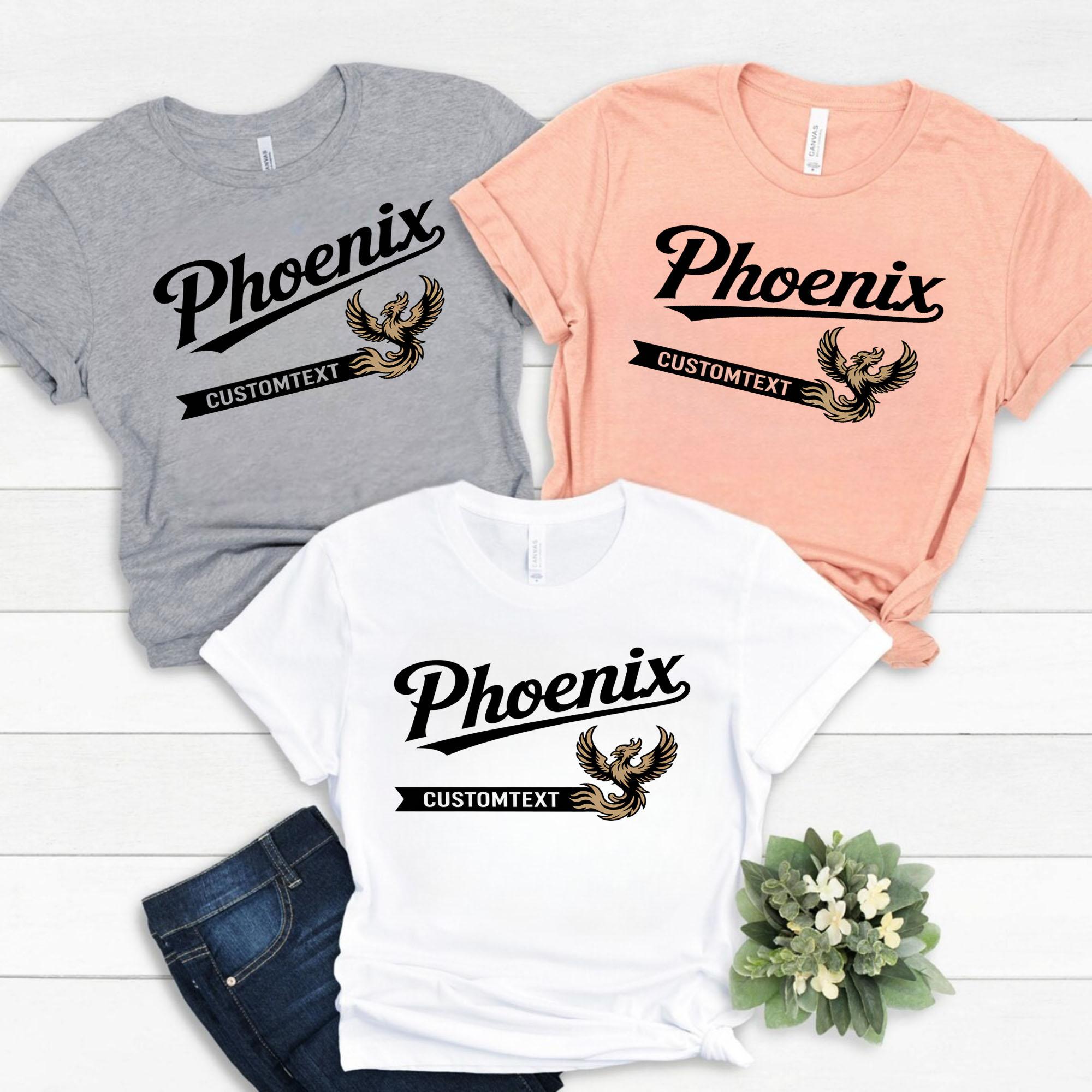 Phoenix Varsity Mascot Shirt – Custom School Team Tee phoenix varsity mascot shirt custom school team tee style 1 thumb 800
